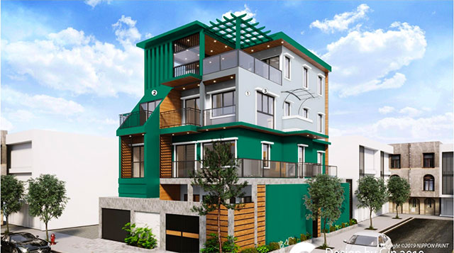 Màu sơn ngoại thất cho người mệnh Mộc thuận phong thuỷ, đón tài lộc